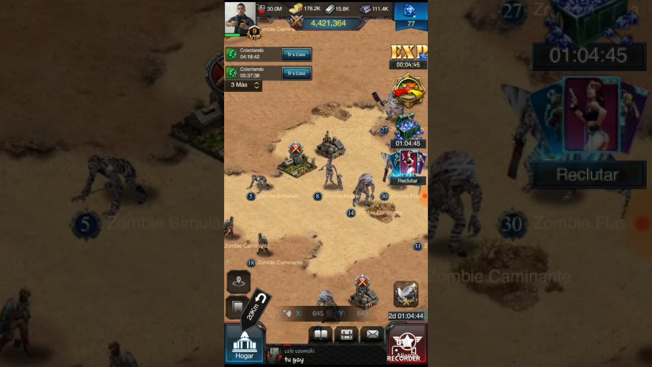 Explorar Ruinas (habilidad de telaraña del desierto) Last Empire War Z