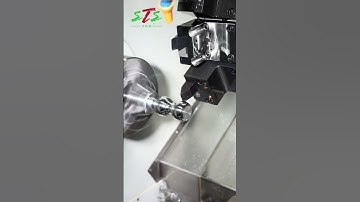 High Quality Surface Finish in Arc Profile Machining of ST46C CNC Lathe.#cnc #cnclathe #machine