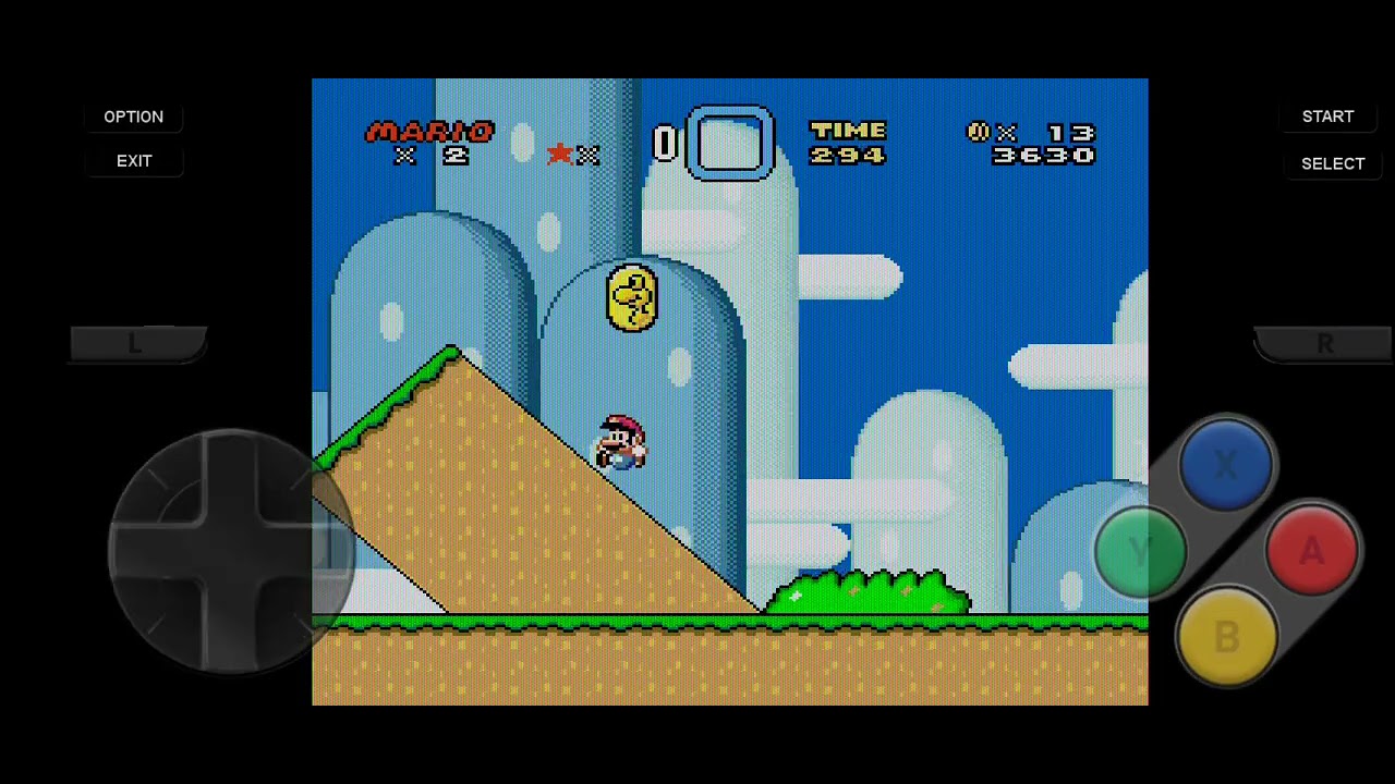 Jugando super Mario Word 