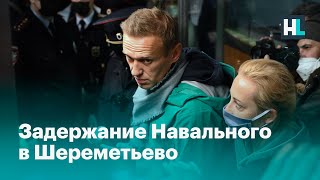 Задержание Навального в Шереметьево