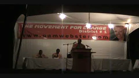 APP Candidate Fabian Lewis at Rally For Pam