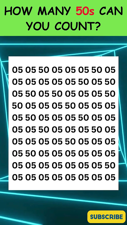 How many 50s can you COUNT in the grid? 🤯 #SpotTheEmoji #Quiz #MindGame #PuzzleTime