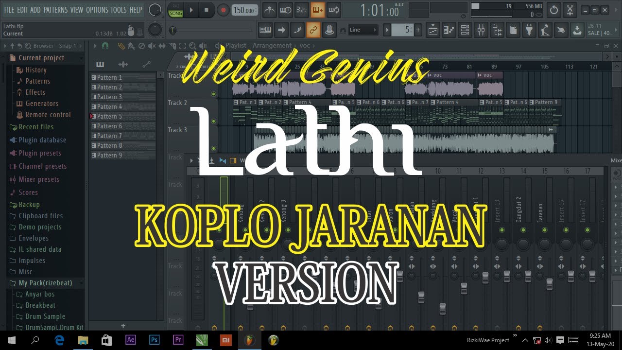 Weird Genius -  Lathi (Koplo Jaranan Cover)  FL Studio