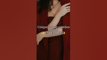 Look expensive with these colour combos #fashion #trending #fashionstyle