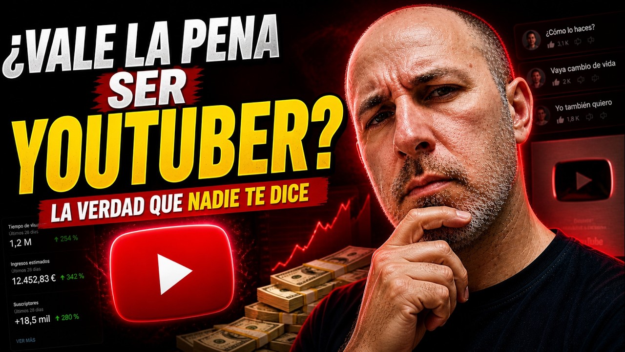 ¿Vale la pena ser YouTuber en 2025? 💻 Mi experiencia en directo - YouTube