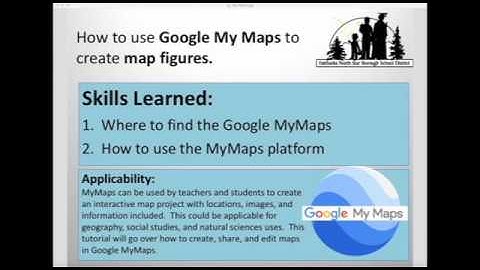 How to use Google MyMaps to create shareable interactive maps.