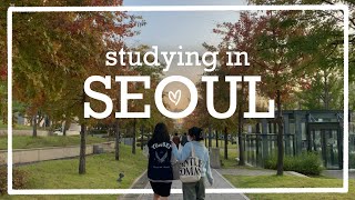 midterms at yonsei university VLOG 📚 study abroad in seoul, study cafes, libraries, hangang, museums