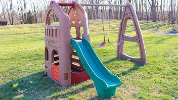 How to Assemble Step2 Naturally Playful Playhouse Climber with Swingset Extension | Toddler Playset