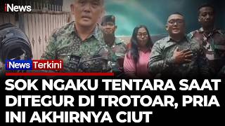Pria Ngaku Tentara Saat Ditegur di Trotoar Akhirnya Minta Maaf, Ngaku Karyawan Swasta