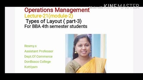 LECTURE-21-OPERATIONS MANAGEMENT (MODULE-2)TYPES OF LAYOUT(PART-3) BBA  S4