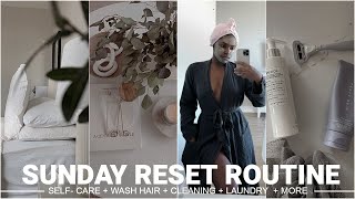 SUNDAY RESET | SELFCARE VIBES + CLEANING + LAUNDRY + MORE | iDESIGN8