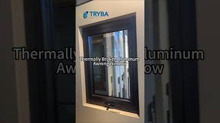 Tryba Aluminum Top-Hung Awning Window With Frame-Mounted Handle Smarter Operation Better Sealing