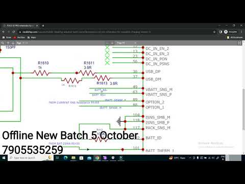 poco X3 Pro special schematic diagram for complete charging section
