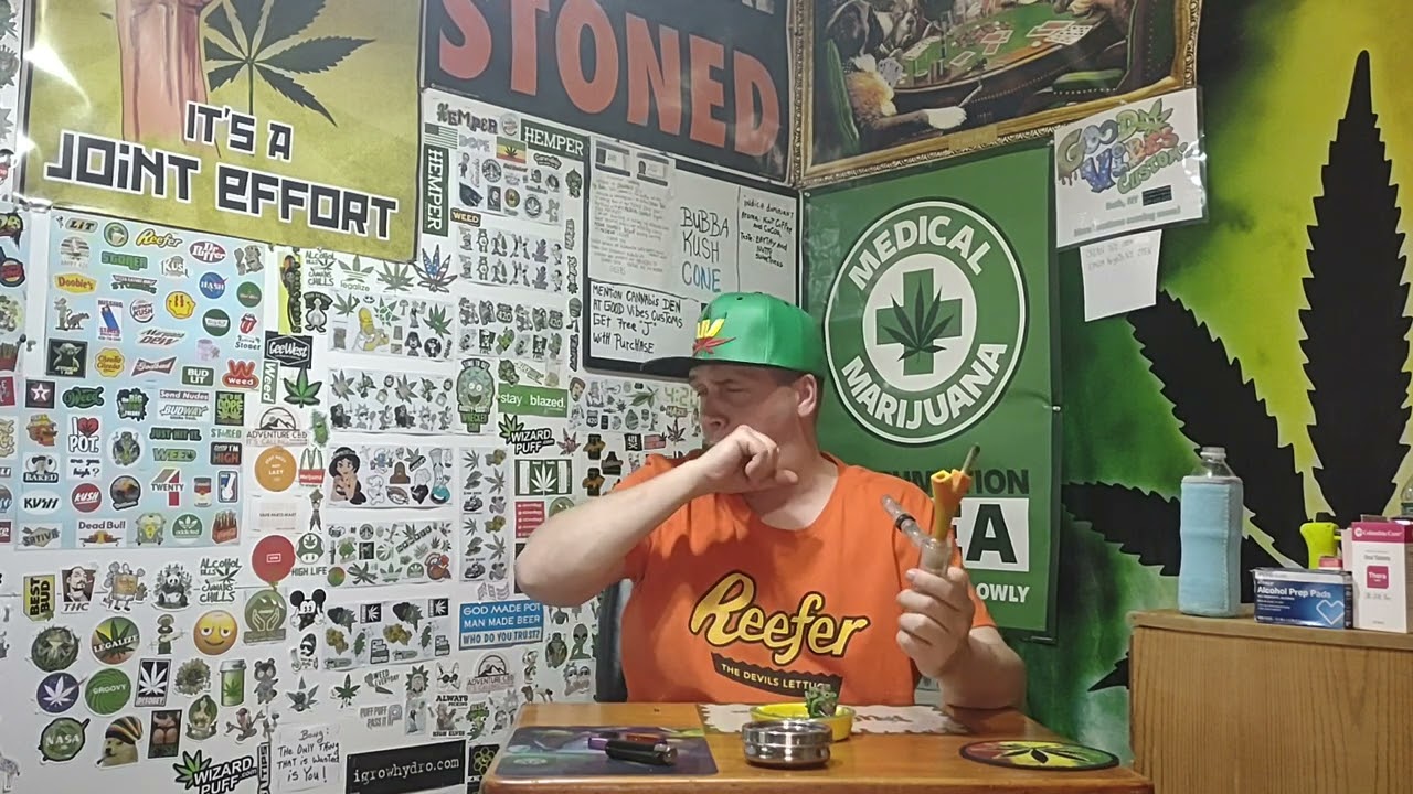 bubba kush (rec) cone in bubbler (info in description below)