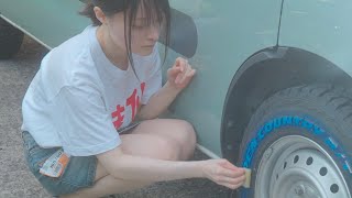 【PR】女ひとり 汗だくでタイヤ交換 オープンカントリーR/T
