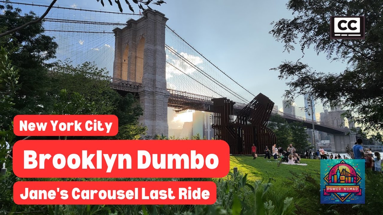 Take the LAST RIDE of Jane's Carousel!🎠 | Brooklyn Dumbo | New York City🌃 | HD