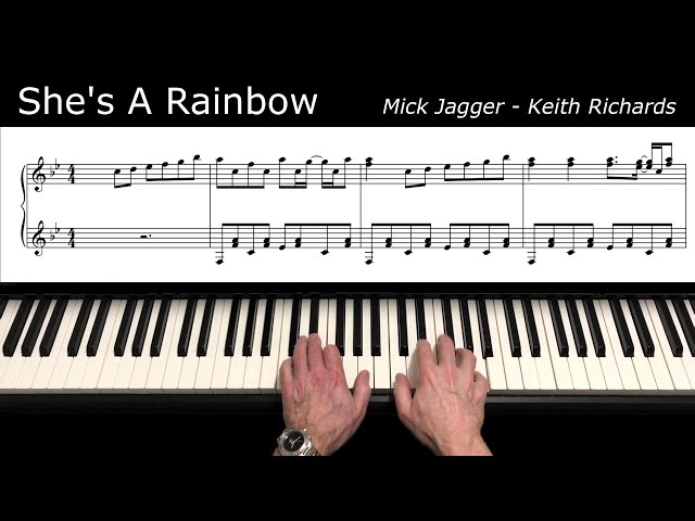 She's A Rainbow (The Rolling Stones) - Piano Cover With Sheet Music class=