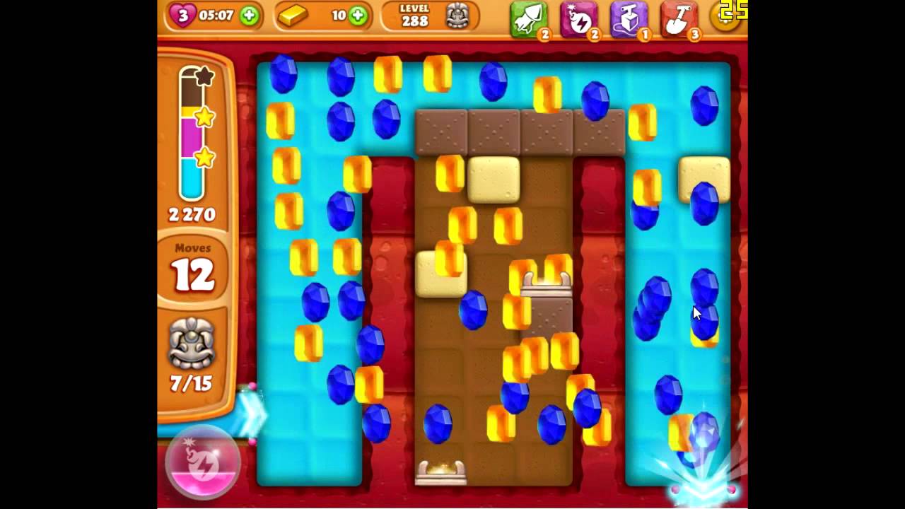 Diamond Digger Saga level 288 no boosters 😈