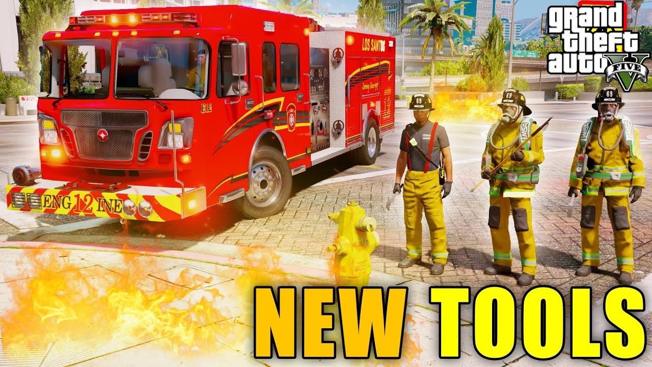 New Rescue Tools In GTA 5 Firefighter Mod YouTube