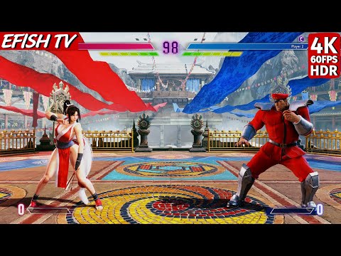 Mai Shiranui vs M. Bison (Hardest AI) - Street Fighter 6