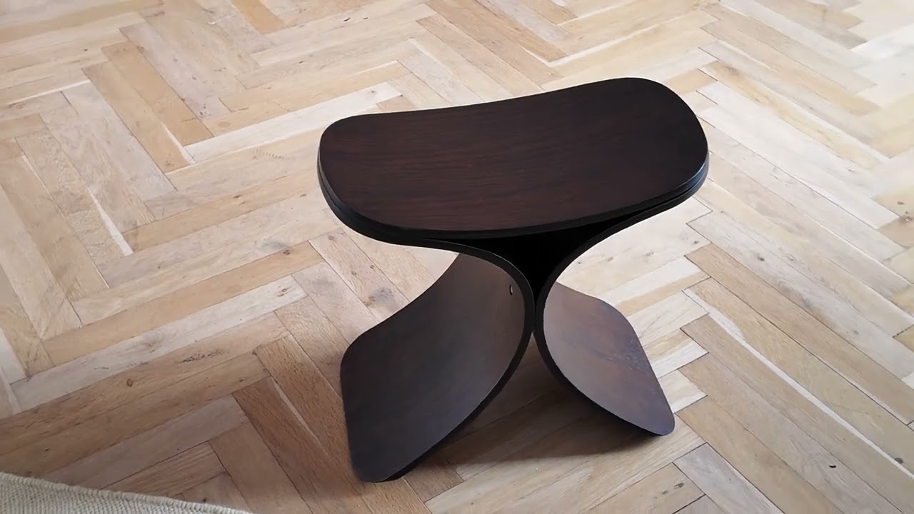 Luno stool dark oak – Gejst Design