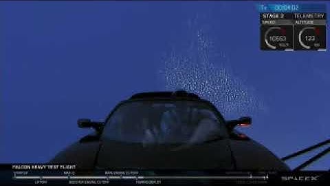SpaceX Falcon Heavy Tesla Deploy Moment
