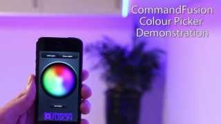 Controlling RGB LED's Using iOS/Android Device - CommandFusion Software and Hardware screenshot 5