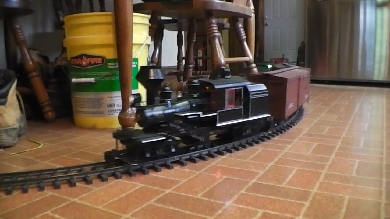 Running my G Scale Trains Around the House YouTube