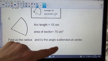 Maths lesson 4  Arcs and sectors using radians