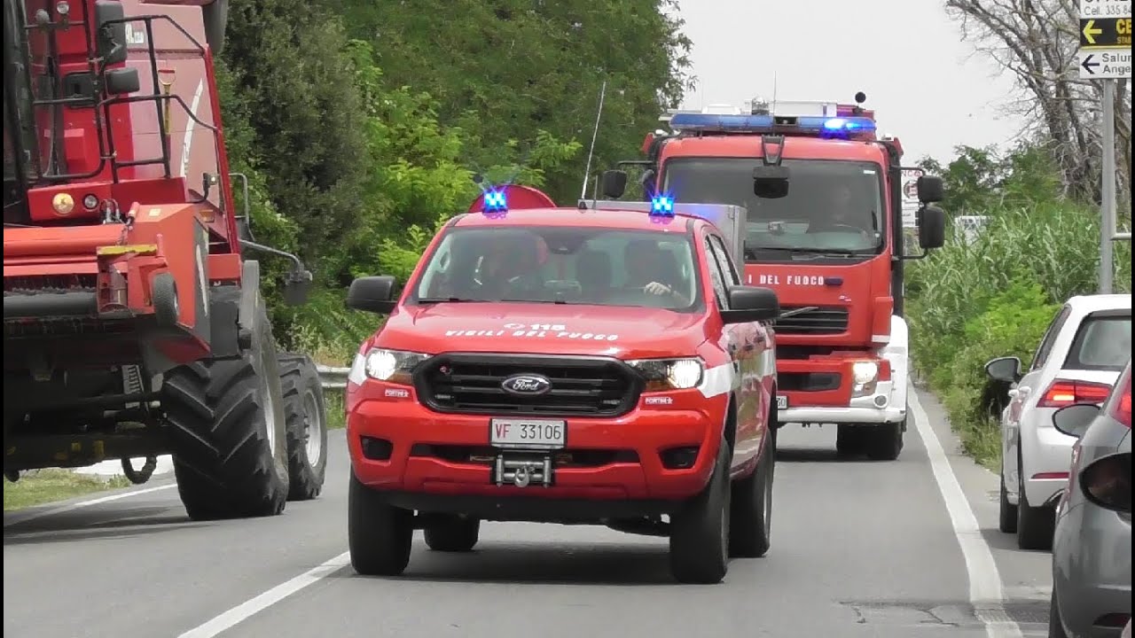 Ford Ranger AIB & APS Volvo FL 280 VVF di Fano in Emergenza / Italian ...