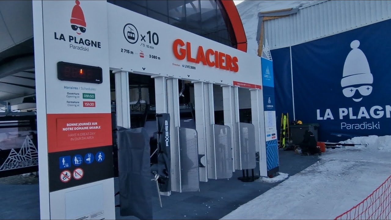 Brand new Glacier Gondola La Plagne France