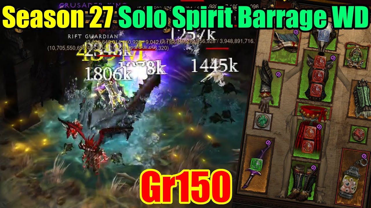 Season 27 | Solo Spirit Barrage WD | Gr150 - YouTube