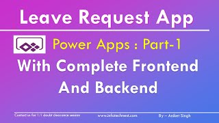 Leave Request Application including frontend and backend in Powerapps Part-1