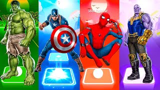 Telis Hop EDM \& Phonk Rush - Hulk vs Captain America vs Spider-Man vs Thanos