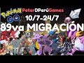 89VA MIGRACIÓN"SINNOH" & NUEVOS NIDOS COMPLETOS LIMA PERÚ POKEMON
GO[PETERDPERÚGAMES]