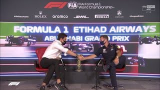 TOTO WOLFF & CHRISTIAN HORNER SHAKE HANDS!