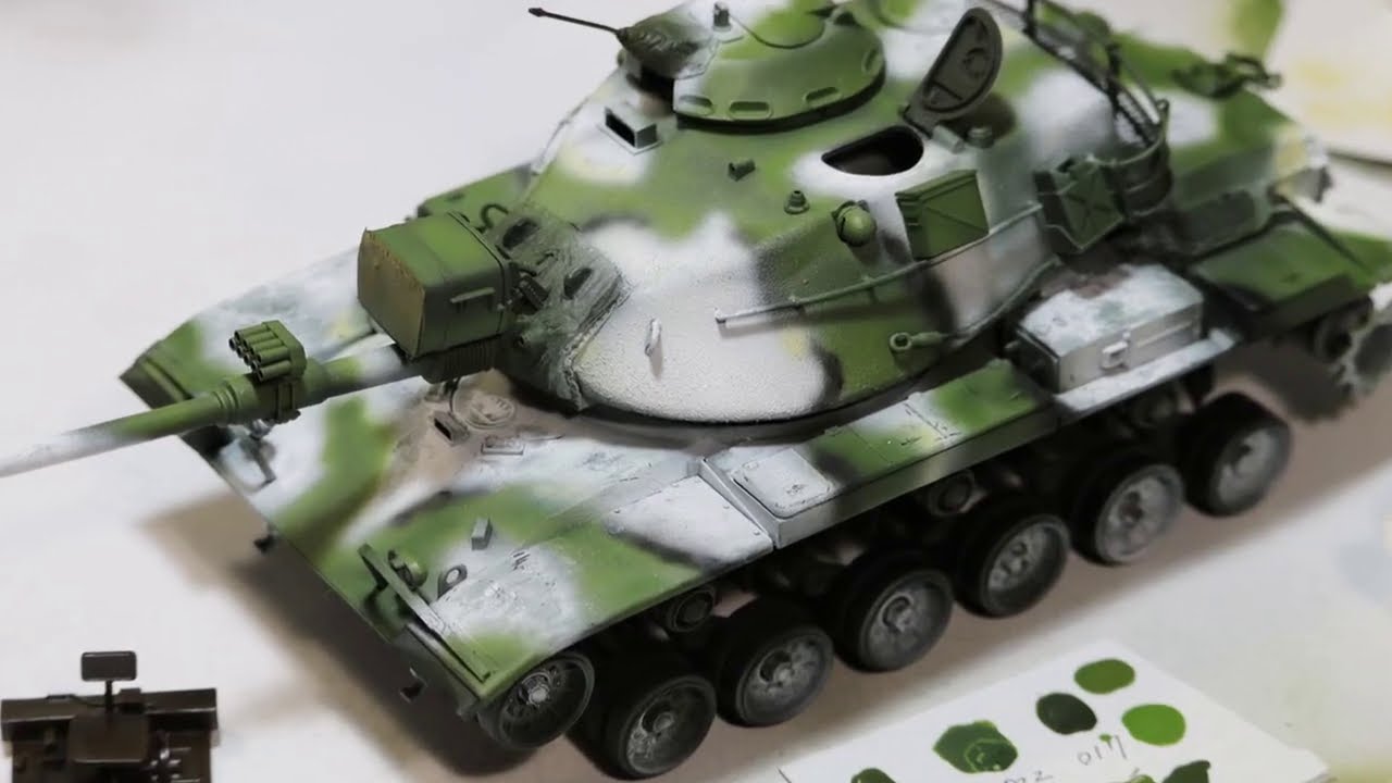 M60A1シャイアン戦車の製作2 基本塗装 タミヤ1/35 - YouTube