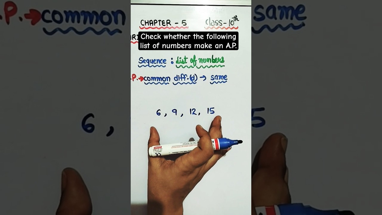 check whether the list of numbers make an A.P.