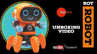 Bot Robot UNBOXING video #toystech  #Dancing Robot Toy With Music Lights  #robot unboxing & testing