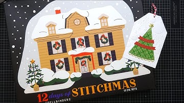 Spellbinders 2025 12 Days of Stitchmas Advent, Day 3! Reveal & Tutorial! Making More Cute Tags!