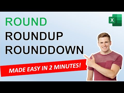 Learn EXCEL ROUND, ROUNDUP, ROUNDDOWN in 2 minutes