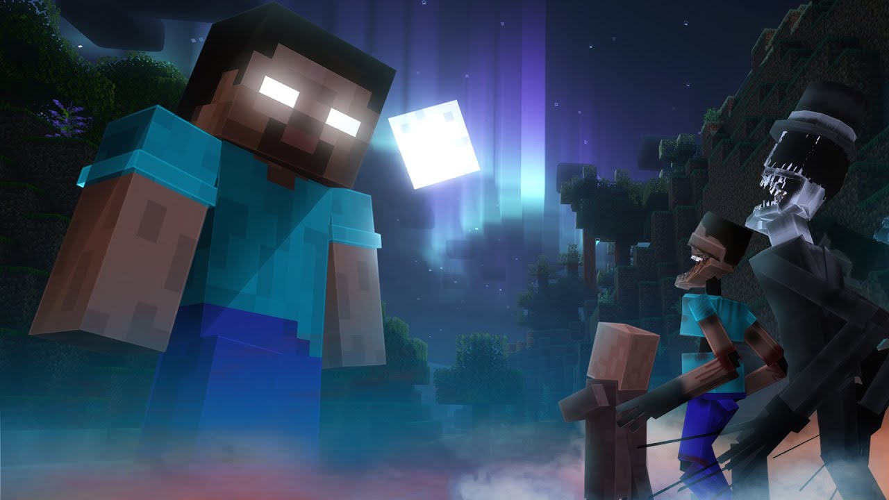 Выживаем в Minecraft, играя за страшных мобов! (Все эпические моменты Herobrine)