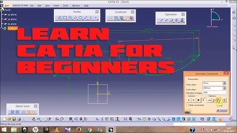 Catia lecture  2 (circles,lines,constraints)