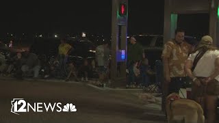 People start to line up for the grand opening of Buc-ee's in Goodyear