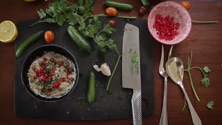 Rezept Geröstete Aubergine & Tahini Baba Ganoush