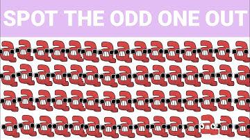 Find ODD Alphabet lore one out? #11 | How good are your eyes? Spot the difference Alphabet Lore Quiz