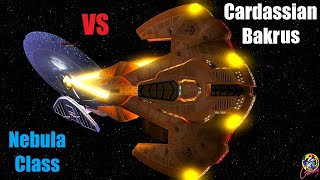 Cardassian Bakrus VS Nebula Class - Both Ways - Star Trek Starship Battles