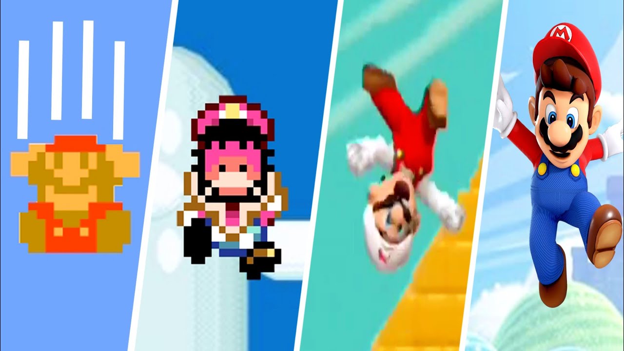 Evolution of Mario Falling to Death (1985-2025)