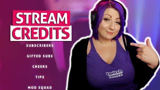 Details How to add stream credits to twitch! News