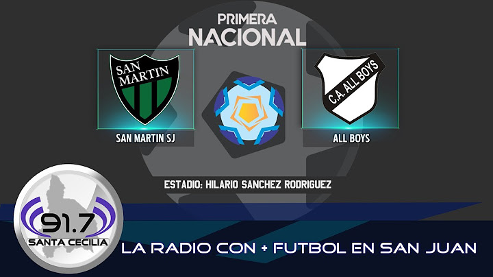 PRIMERA NACIONAL: SAN MARTIN DE SAN JUAN Vs. ALL BOYS (4TOS DE FINAL | VUELTA)